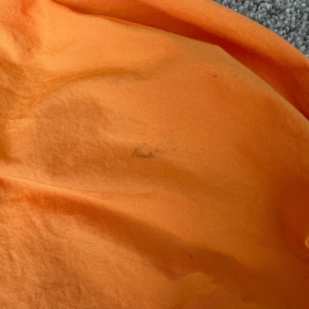 A New Day Women's Puff 3/4 Sleeve Open Back Summer Mini Dress, Orange M Medium - Picture 10 of 13
